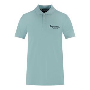 Aquascutum Mens London 1851 Polo Shirt / Light Blue